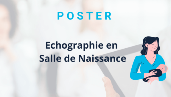 échographie en salle de naissance poster sage femme